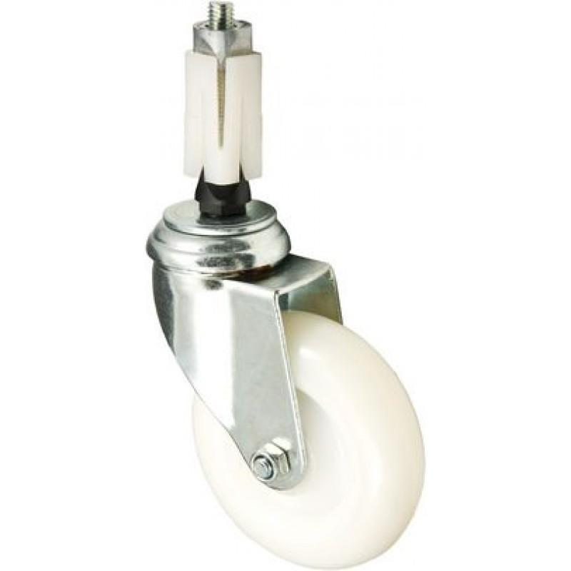 100mm Nylon Castor unbraked, 25mm expander for square tube - Cateringhardwaredirect - Castor - 100NUBEX25SQ