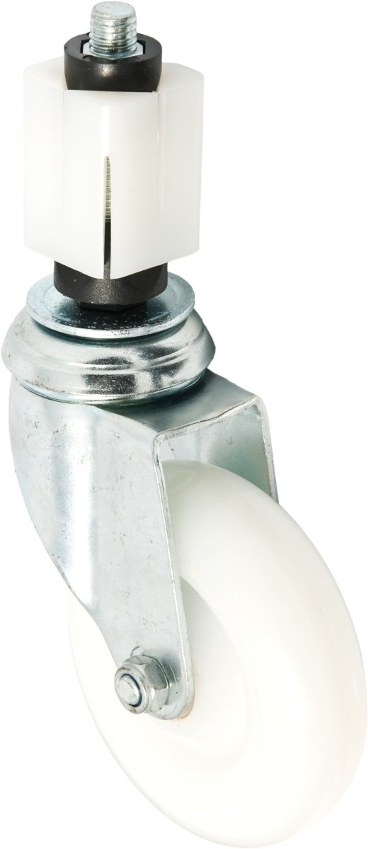 100mm Nylon Castor unbraked, 40mm expander for square tube - Cateringhardwaredirect - Castor - 100NUBEX.40