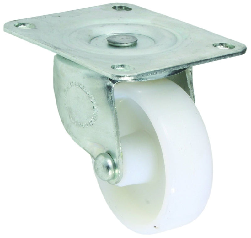 75mm Nylon Castor unbraked with plate - Cateringhardwaredirect - Castor - 1352020