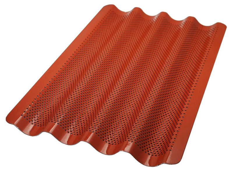Baguette Tray - Silicone Release - Cateringhardwaredirect - Baguette Tray - OHBAGTRAYSILICONE