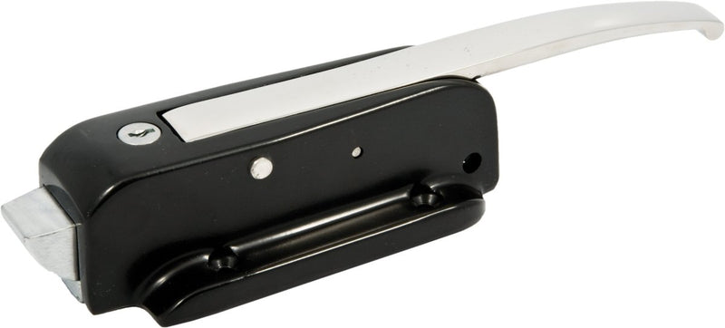 Black Powder Coated Cylinder Locking Latch - Cateringhardwaredirect - Latches - 10056CL902205
