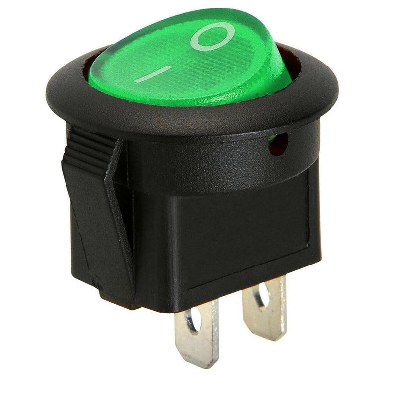 Rocker Switches and Indicators - Cateringhardwaredirect - Rocker Switches and Indicators - RS2GRN.RND