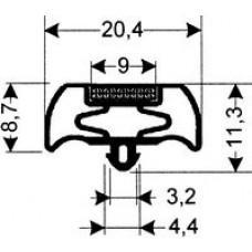 TYPE 123-M - Gasket 123M-Grey-Dart-2.5m L (£ per m) - Cateringhardwaredirect - TYPE 123-M