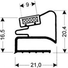 TYPE 127-M - Gasket 127M-White-L Flap-2.5m L(£ per m) - Cateringhardwaredirect - TYPE 127-M