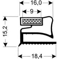 TYPE 128-M - Gasket 128M-Grey-L Flap-2.5m L(£ per m) - Cateringhardwaredirect - TYPE 128-M