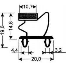 TYPE 177-M - Gasket 177M-White-Dart-2.5m L (£ per m) - Cateringhardwaredirect - TYPE 177-M