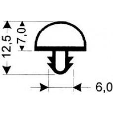 TYPE 22-A - Gasket 22A-Black-Dart-2.5m L (£ per m) - Cateringhardwaredirect - TYPE 22-A