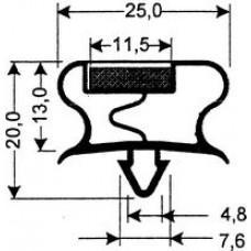TYPE 295-M - Gasket 295M-Grey-Dart-2.5m L (£ per m) - Cateringhardwaredirect - TYPE 295-M