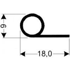 TYPE 4-A - Gasket 4A-Grey-Compress-2.5m L (£ per m) - Cateringhardwaredirect - TYPE 4-A