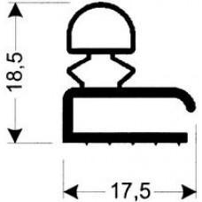TYPE 45-R - Gasket 45R-White-L FLap-2.5m L(£ per m) - Cateringhardwaredirect - TYPE 45-R