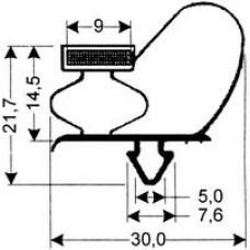 TYPE 74-M - Gasket 74M-White-Dart-2.5m L (£ per m) - Cateringhardwaredirect - TYPE 74-M