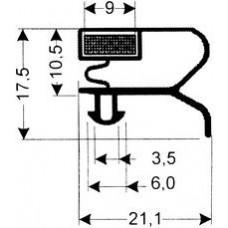TYPE 75-M - Gasket 75M-Grey-Dart-2.5m L (£ per m) - Cateringhardwaredirect - TYPE 75-M