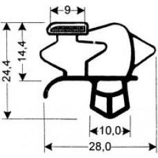 TYPE 79-M - Gasket 79M-White-Dart-2.5m L (£ per m) - Cateringhardwaredirect - TYPE 79-M