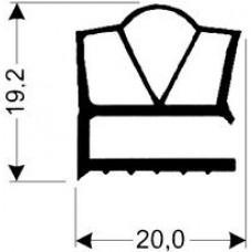 TYPE 8-A - Gasket 8A-White-Compres-2.5m L (£ per m) - Cateringhardwaredirect - TYPE 8-A