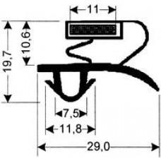 TYPE 81-M - Gasket 81M-Black-2.5m L (£ per m) - Cateringhardwaredirect - TYPE 81-M