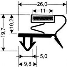 TYPE 82-M - Gasket 82M-Black-Dart-2.5m L (£ per m) - Cateringhardwaredirect - TYPE 82-M