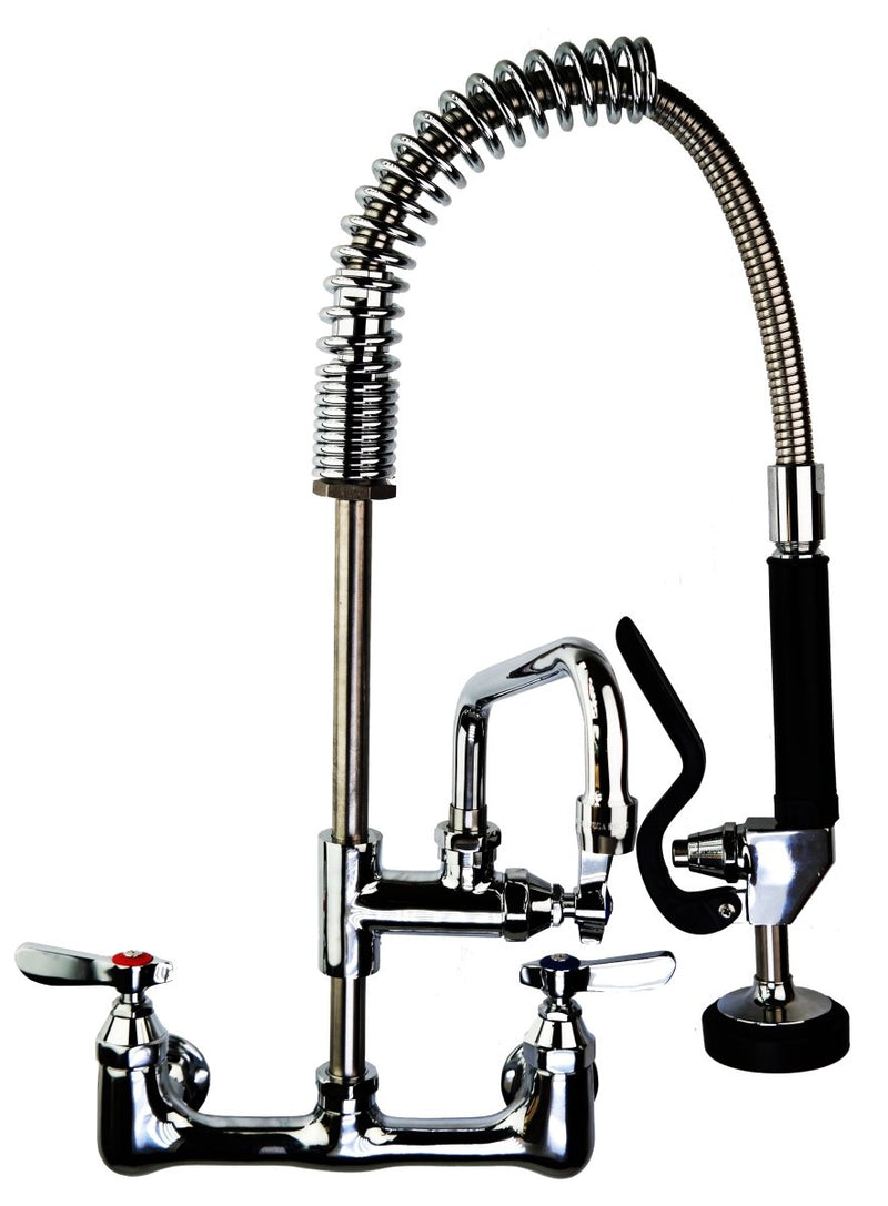 Vortex Wall Mount Pre-Rinse Spray, Twin Pedestal, Twin Feed, Mini Style - Cateringhardwaredirect - Pre-Rinse - OHW30M
