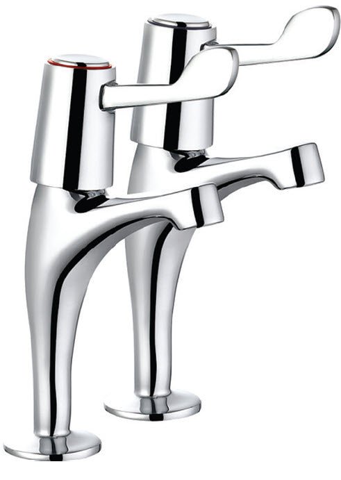 High Neck Pillar Tap with 3" Lever - Catering Hardware Direct - Taps - 500SL3M