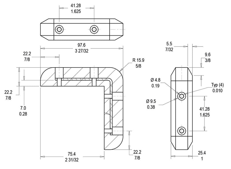 Corner Bumper - Cateringhardwaredirect - 6B100000012