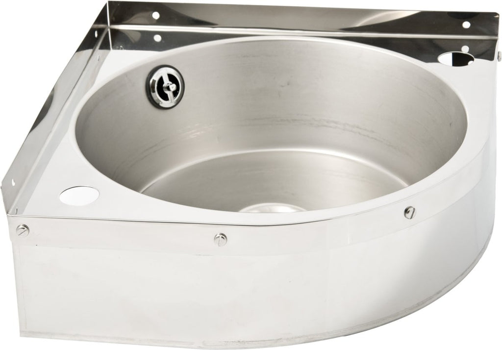 Corner Wash Hand Basin With Apron Skirt - Cateringhardwaredirect - Basins - HB320C