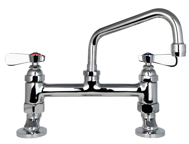 Deck Mounted Twin Feed, Twin Pedestal Taps - Cateringhardwaredirect - Taps - OHD306