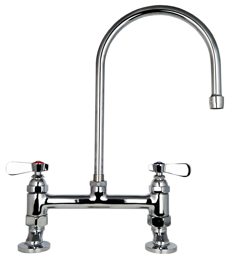 Deck Mounted Twin Feed, Twin Pedestal Taps - Catering Hardware Direct - Taps - OHD3G6