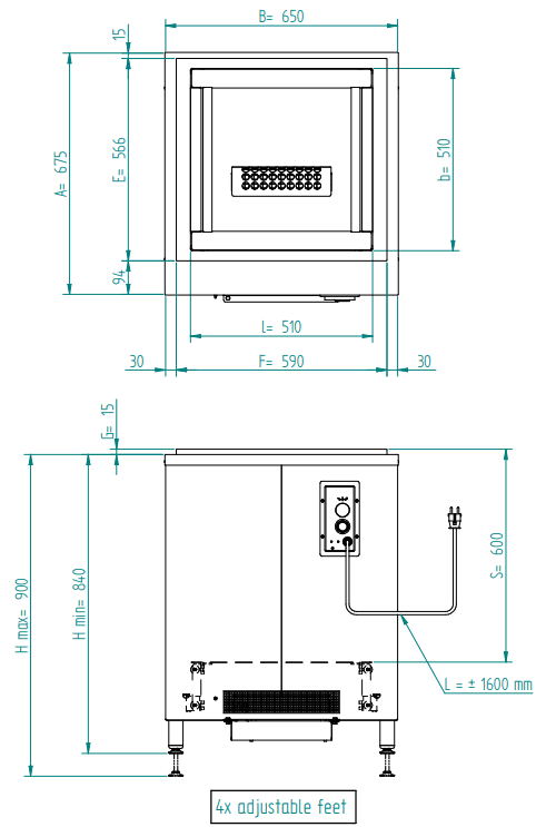 Incounter Fan Assisted Dispenser for trays/baskets - Cateringhardwaredirect - tray/basket dispenser - 06.2030