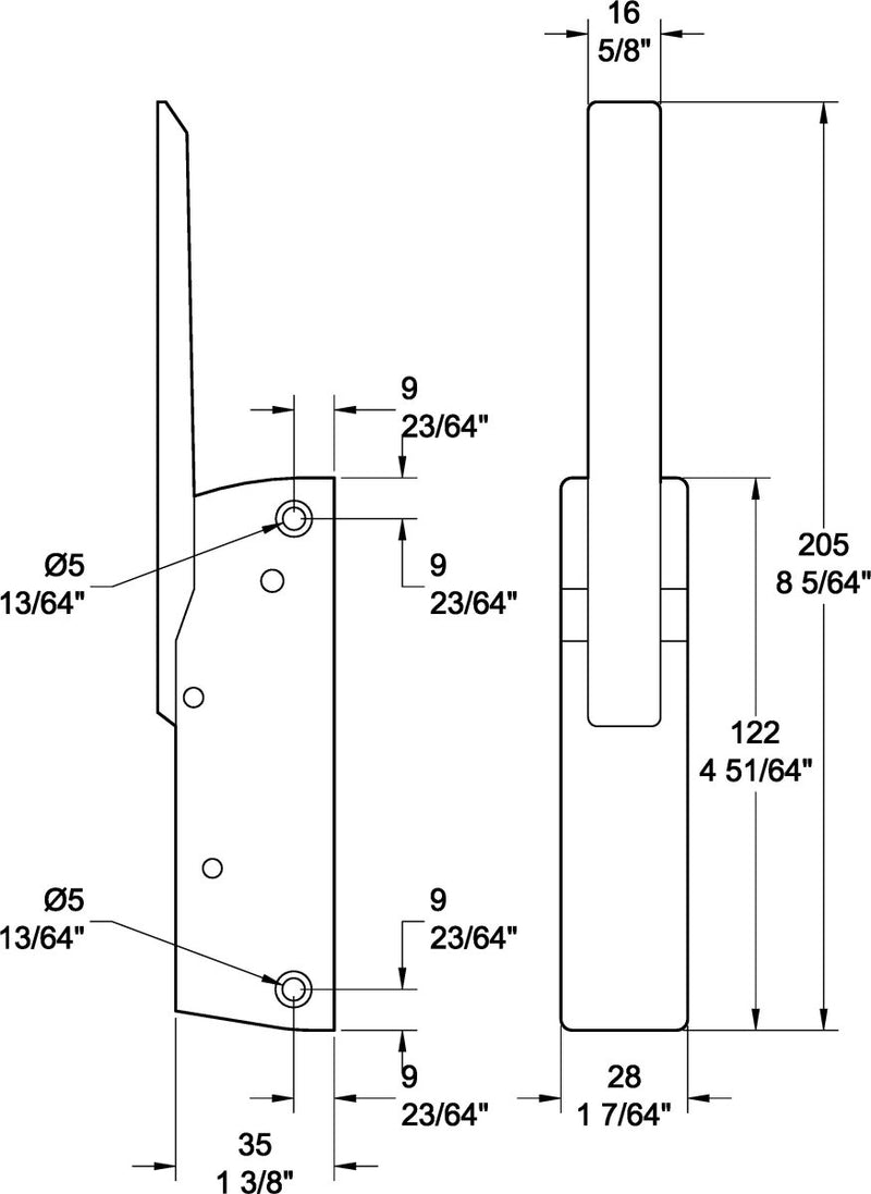 L521 Edgemount Latch - Cateringhardwaredirect - Latches - L521