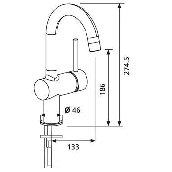 Mono Basin Tap - Catering Hardware Direct - Taps - CHD4G4170