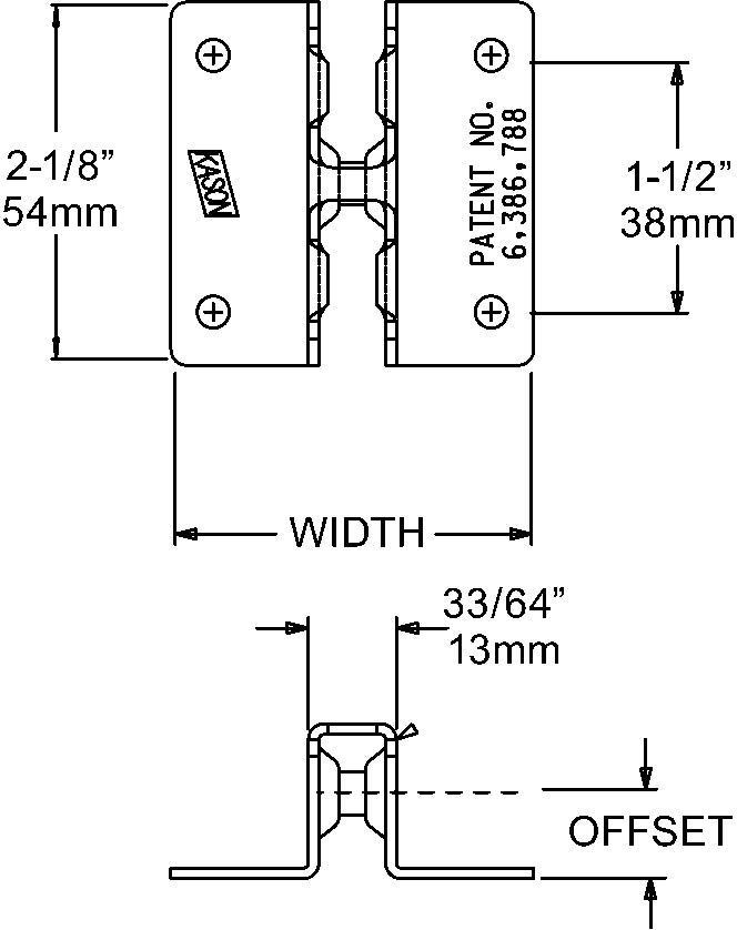 Panel Fastener - 1156A & B Locking Points - Cateringhardwaredirect - Panel Fastener - 71155000500