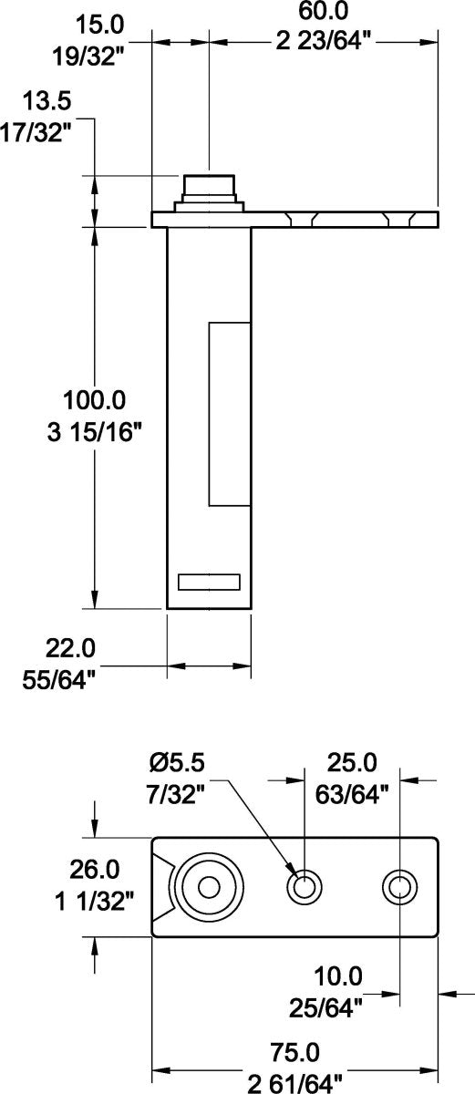 Power Hinge For Self - Closing Doors - Catering Hardware Direct - Hinges - SPC - ZCH - 2.5