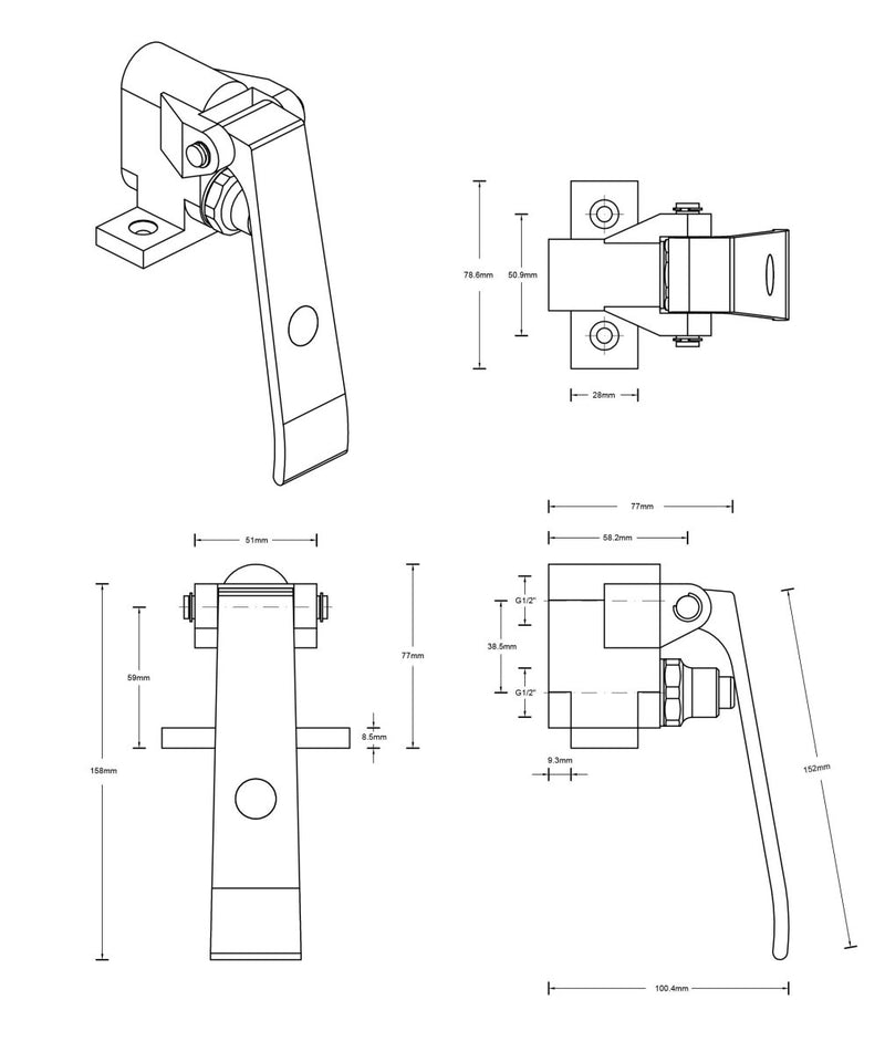 Single Knee Valve - Cateringhardwaredirect - Valves - OHSKV