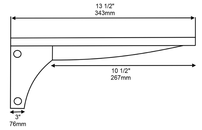Stainless Steel Fixed Tray Slide Bracket - Cateringhardwaredirect - Slide Brackets - 60310000004