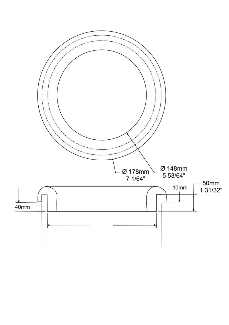 Stainless Steel Scrap Rings - Cateringhardwaredirect - Scrap Ring - 67504000206