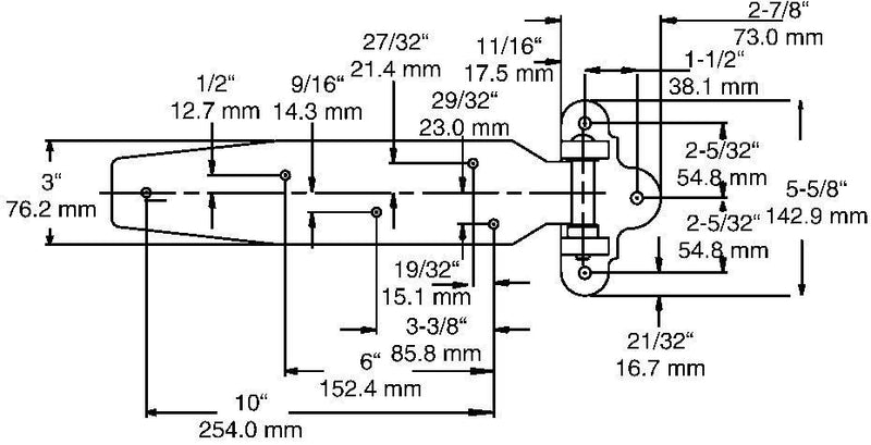 Steel Strap Hinges - Cateringhardwaredirect - Hinges - 1075000004