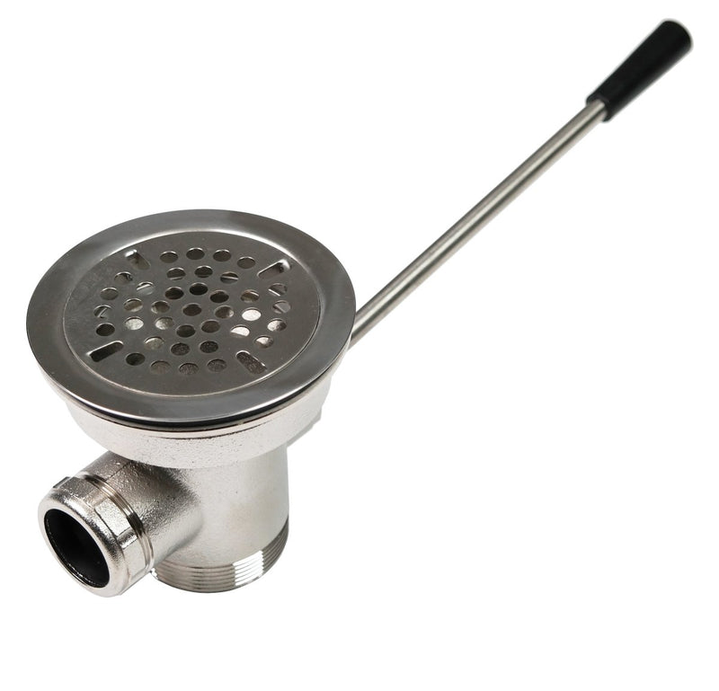 Straight Handle Waste Outlet 2" NPT - No Overflow - Cateringhardwaredirect - Wastes - 60458004400