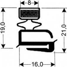 TYPE 100-M - Gasket 100M-White-L Flap-2.5m L(£ per m) - Cateringhardwaredirect - TYPE 100-M