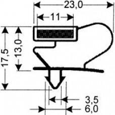 TYPE 115-M - Gasket 115M-Grey-Dart-2.5m L (£ per m) - Cateringhardwaredirect - TYPE 115-M