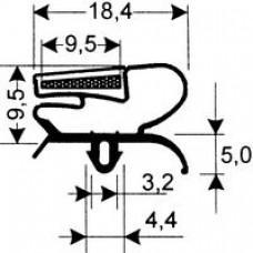 TYPE 124-M - Gasket 124M-Black-Dart-2.6m L (£ per m) - Cateringhardwaredirect - TYPE 124-M