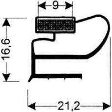 TYPE 135-M - Gasket 135M-White-L Flap-2.5m L(£ per m) - Cateringhardwaredirect - TYPE 135-M