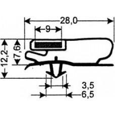 TYPE 171-M - Gasket 171M-Grey-Dart-2.5m L (£ per m) - Cateringhardwaredirect - TYPE 171-M