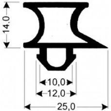 TYPE 172-A - Gasket 172A-Grey-Dart-2.5m L (£ per m) - Cateringhardwaredirect - TYPE 172-A