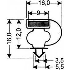 TYPE 173-M - Gasket 173M-White-Dart-2.5m L (£ per m) - Cateringhardwaredirect - TYPE 173-M