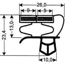 TYPE 179-M - Gasket 179M-White-Dart-2.5m L (£ per m) - Cateringhardwaredirect - TYPE 179-M