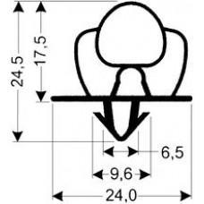 TYPE 24-A - Gasket 24A-Grey-Dart-2.5m L (£ per m) - Cateringhardwaredirect - TYPE 24-A