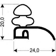 TYPE 26-R - Gasket 26R-White-Lip-2.5m L (£ per m) - Cateringhardwaredirect - TYPE 26-R