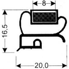 TYPE 39-M - Gasket 39M-White-Lip-2.5m L (£ per m) - Cateringhardwaredirect - TYPE 39-M