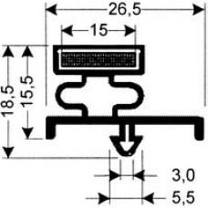 TYPE 72-M - Gasket 72M-Grey-Dart-2.5m L (£ per m) - Cateringhardwaredirect - TYPE 72-M