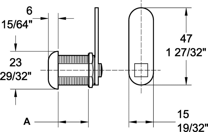 Utility Locks - Cateringhardwaredirect - Lock - 45 730 4740