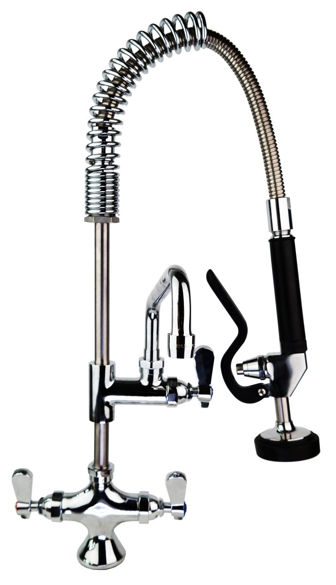 Vortex Pre Rinse Spray Deck Mount Single Pedestal Twin Feed